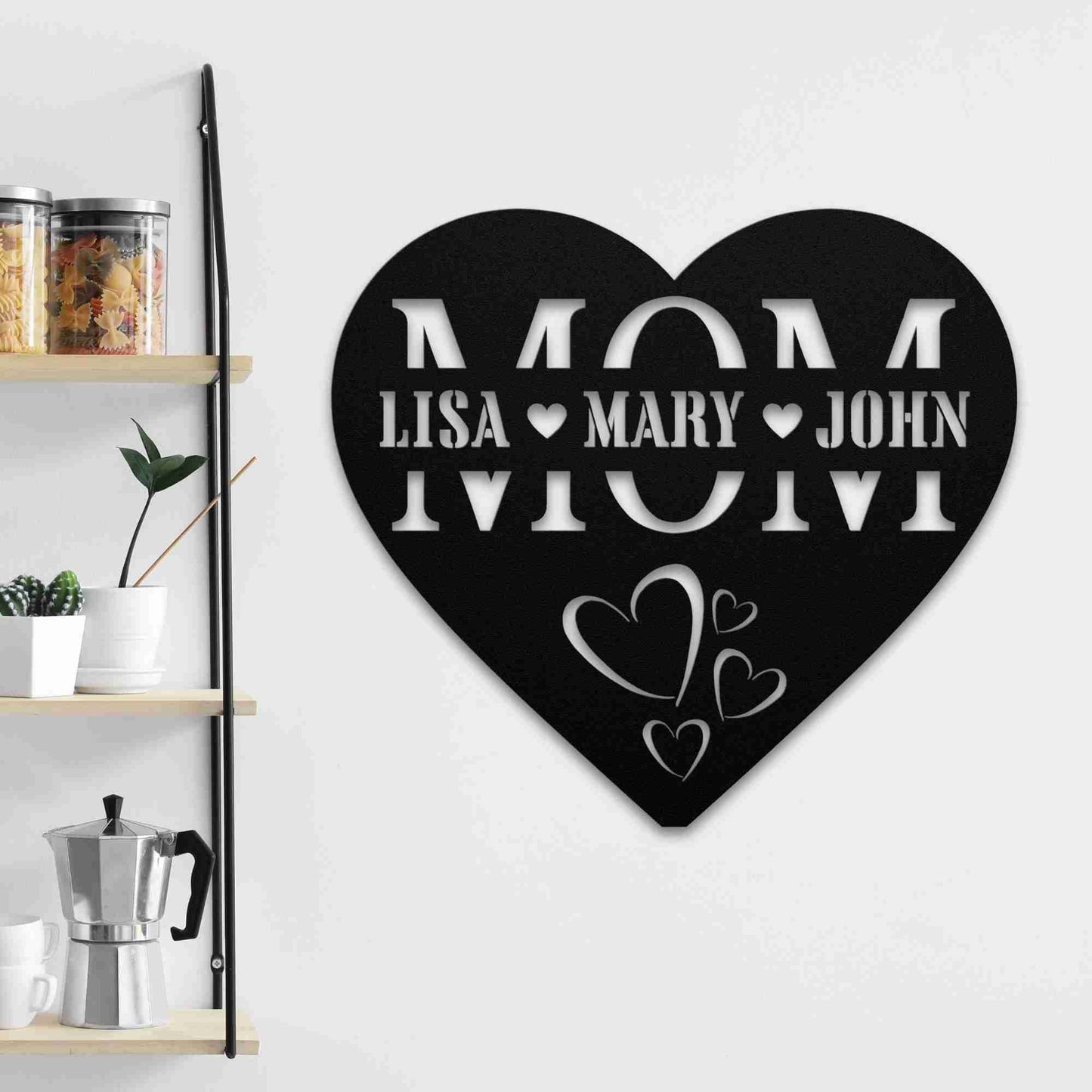 Hearts for Mom Sign