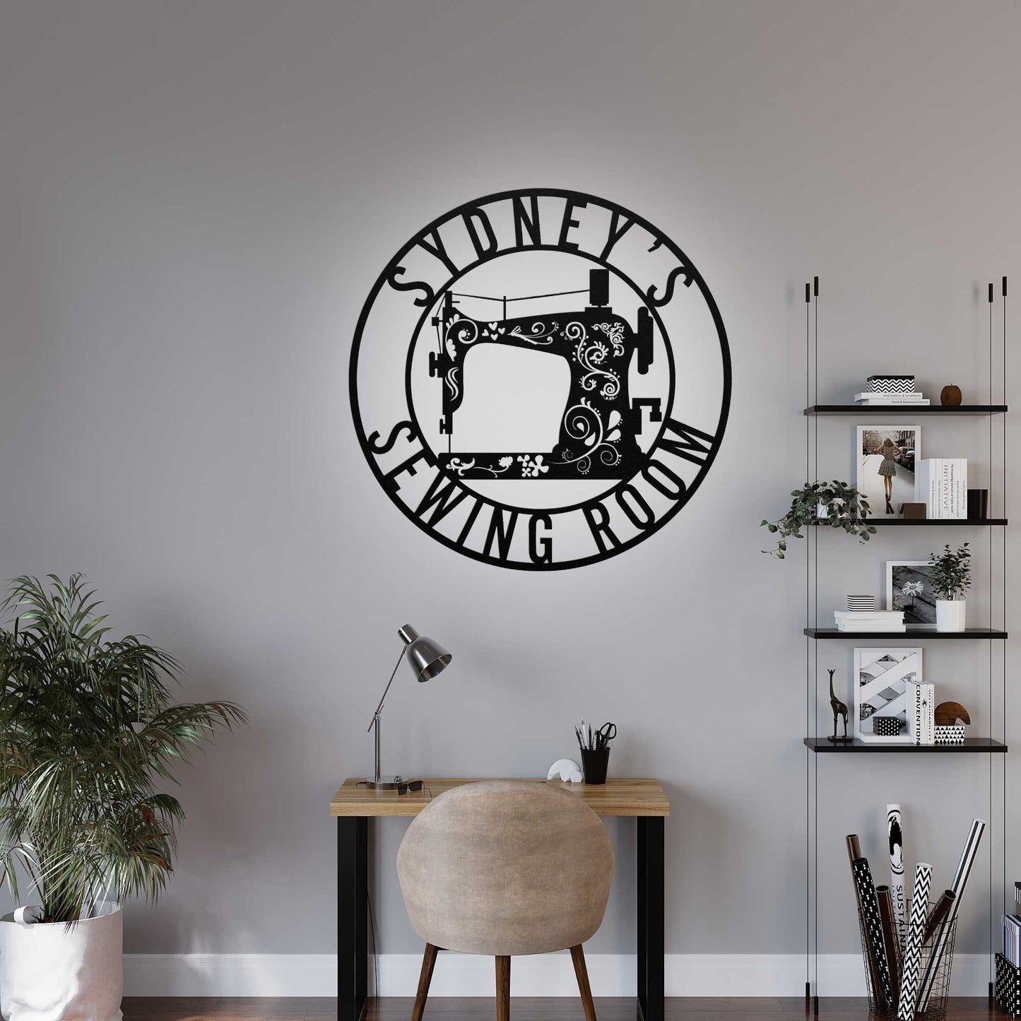 Floral Sewing Sign