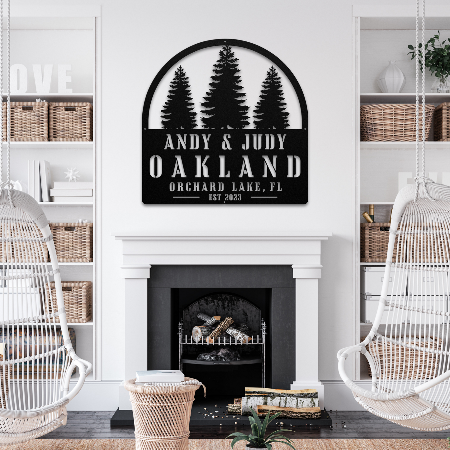 Cabin Forest Sign