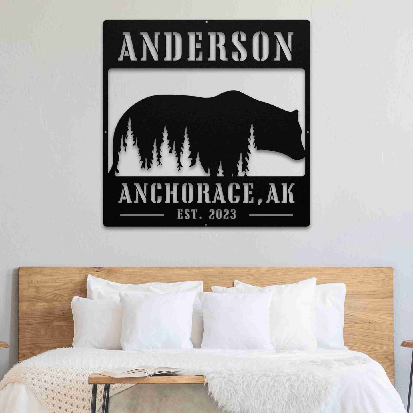 Cottage Bear Sign