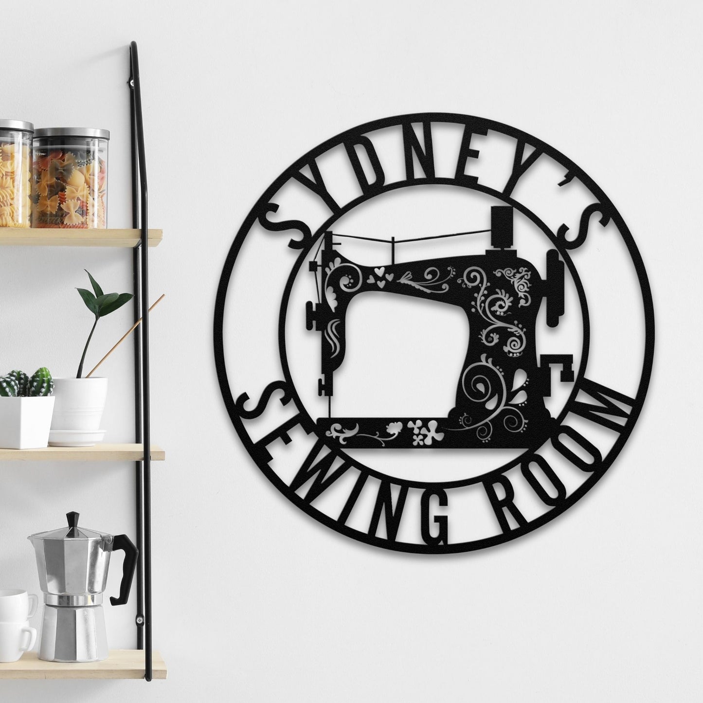 Floral Sewing Sign