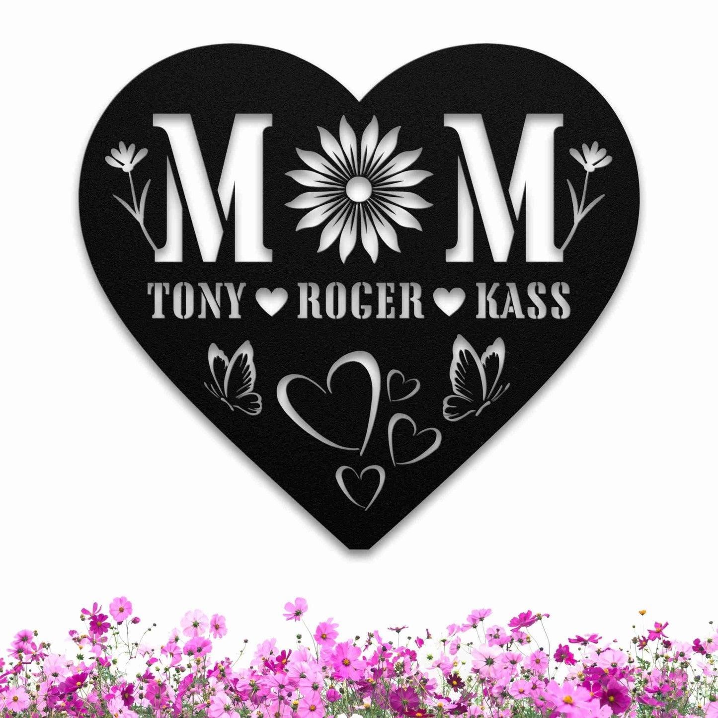 Mom and Kids Name Sign