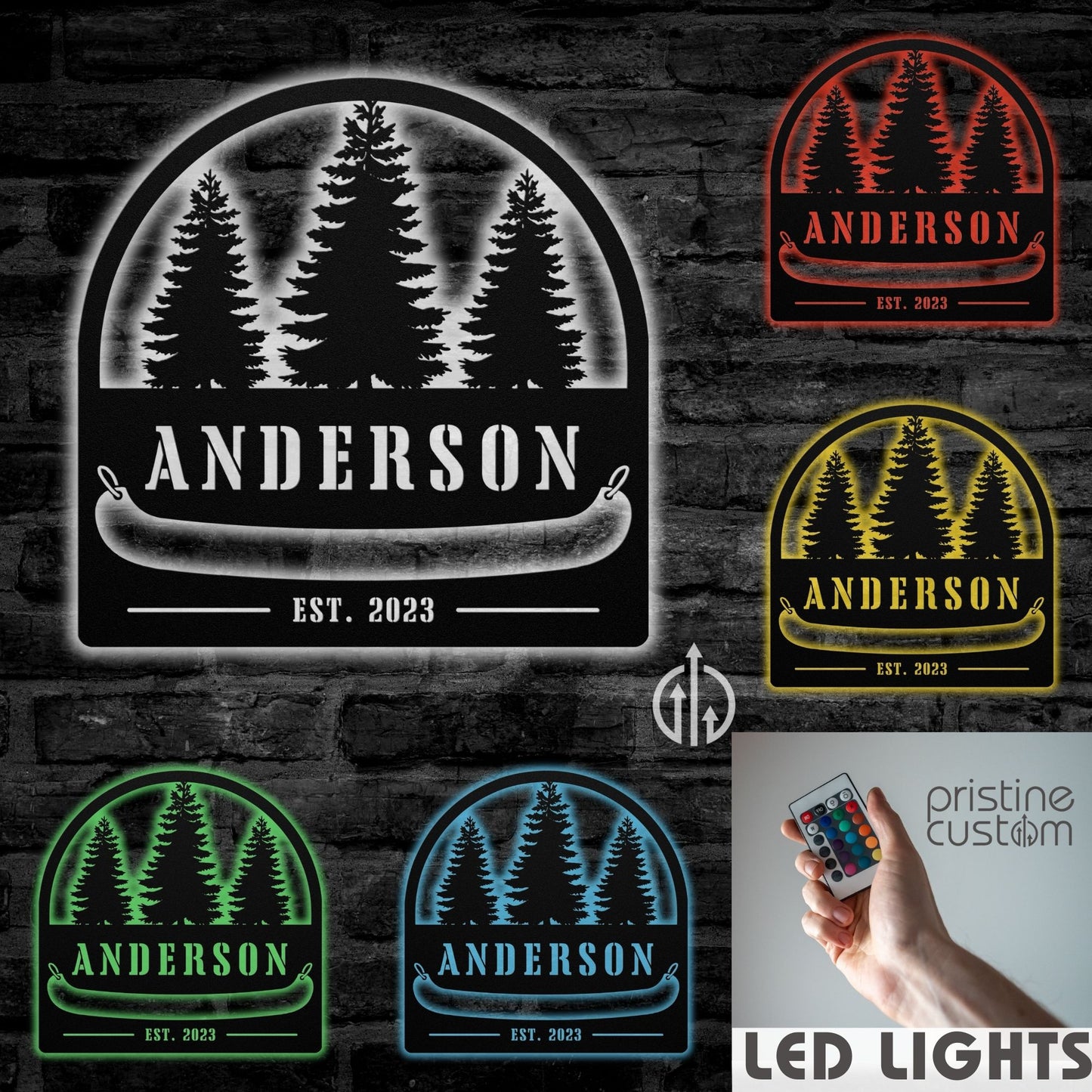 Lakehouse Canoe Sign