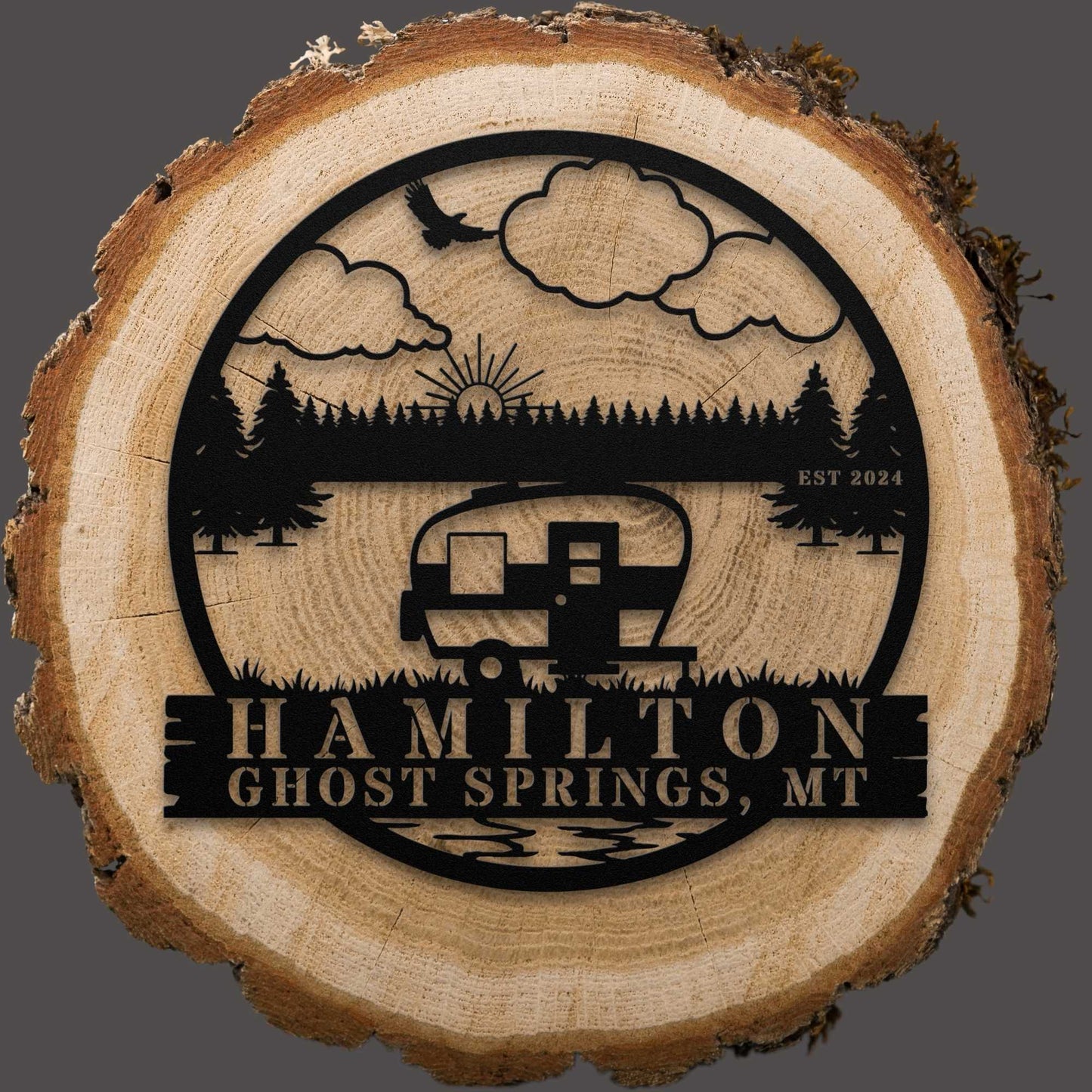 Sunny Forest RV Camper Sign