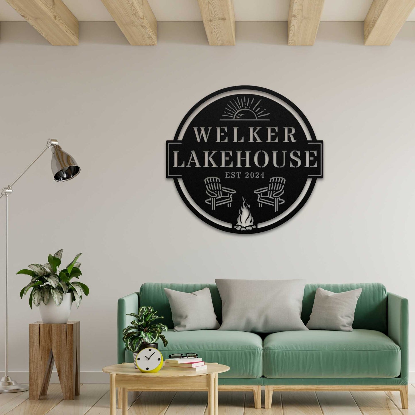 Lakehouse Sunset Sign