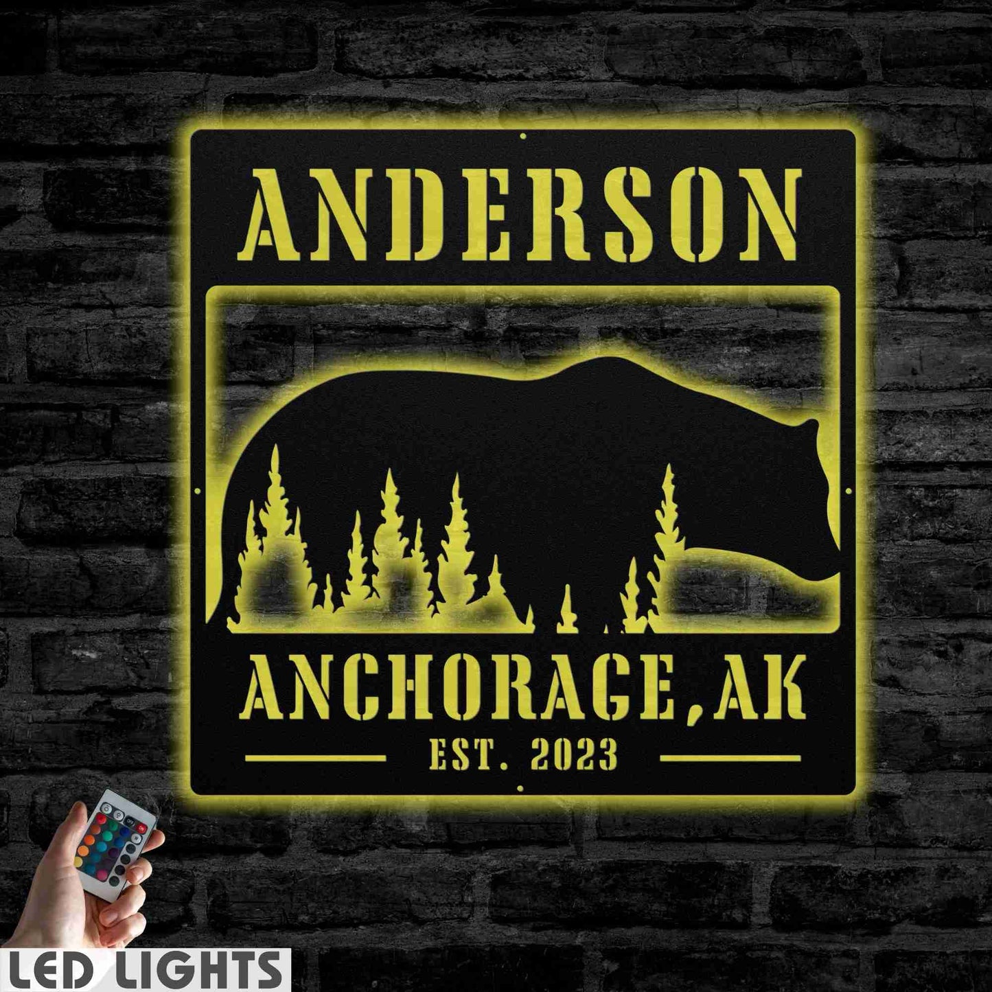 Cottage Bear Sign
