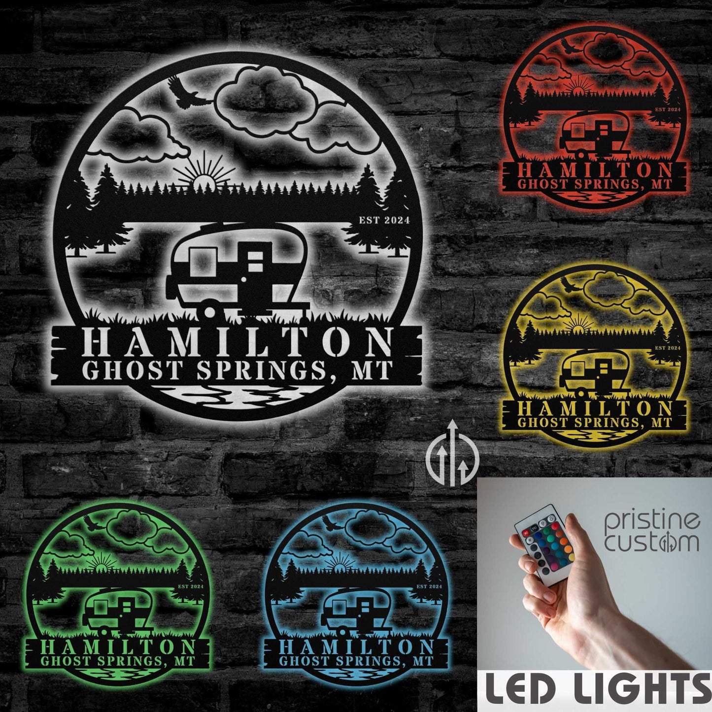 Sunny Forest RV Camper Sign