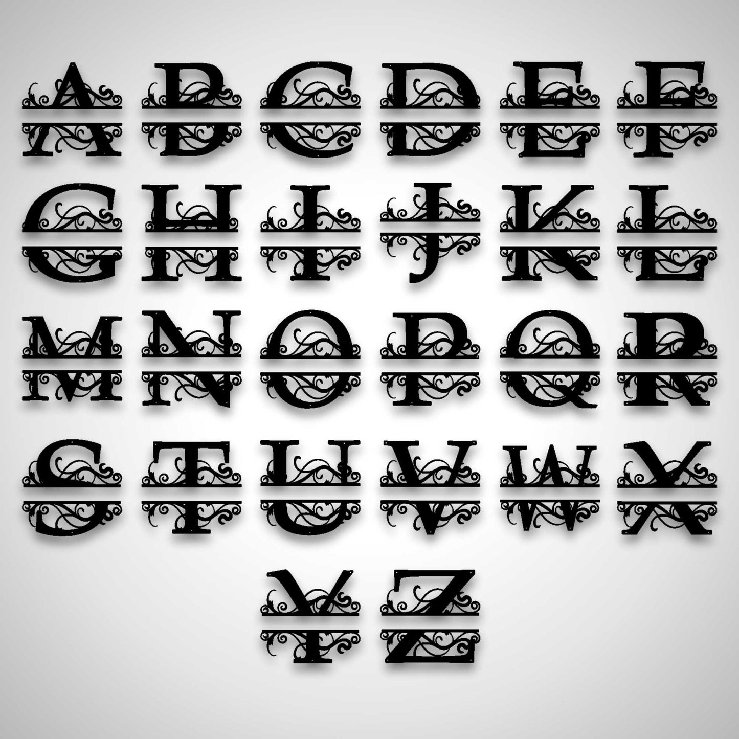 Split Letter Monogram Sign
